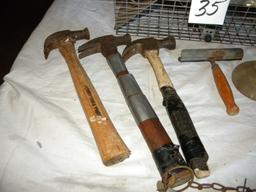 Live Animal Trap; (2) Hog Hair Scrapper; 3 Hammers; Pair Of Water Traps; Et