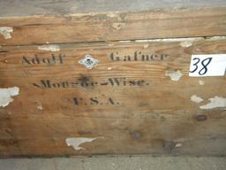 Swiss Immigration Ship Trunk, Adolph Golfer, Monroe, Wi, Usa "20"h X 35"w