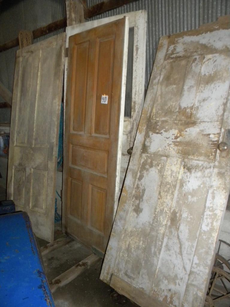 3 Old Wood panel Doors