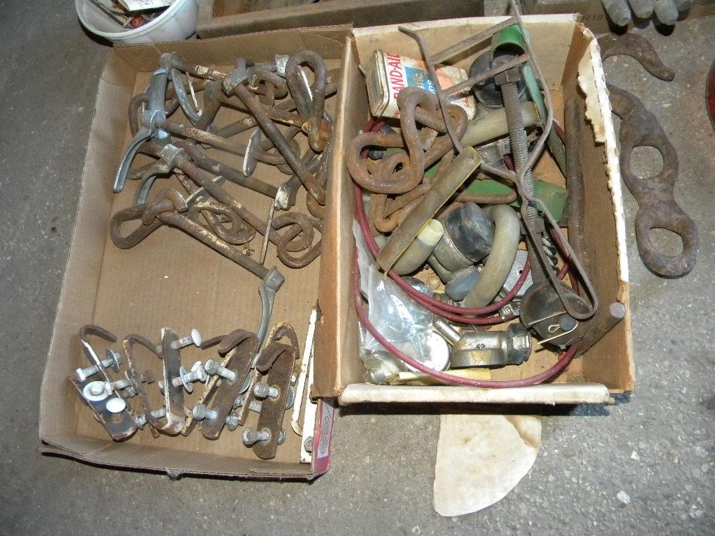 Misc. Fasteners=sheet Metal Screws  1"; Anchor Bolts;     Hog Ringer And Rings;