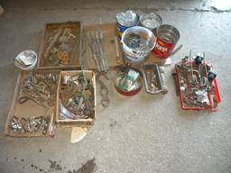 Misc. Fasteners=sheet Metal Screws  1"; Anchor Bolts;     Hog Ringer And Rings;