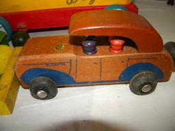 Conestoga Wood Wagon; Holgate Wood Car; Wood Game.