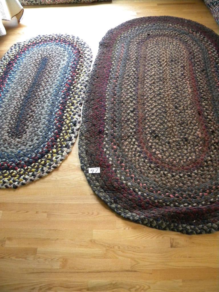 2 rugs larger 6ft X 40" Rectangular Hand Made Rug