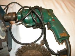 Wards Bench Grinder,wo Shield; Electric Drill.