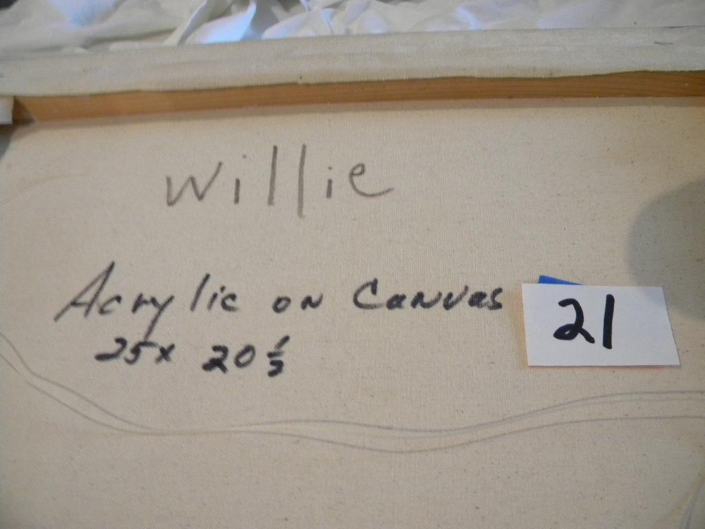"Willie", 25 X 20 1/2". Acrylic on canvas
