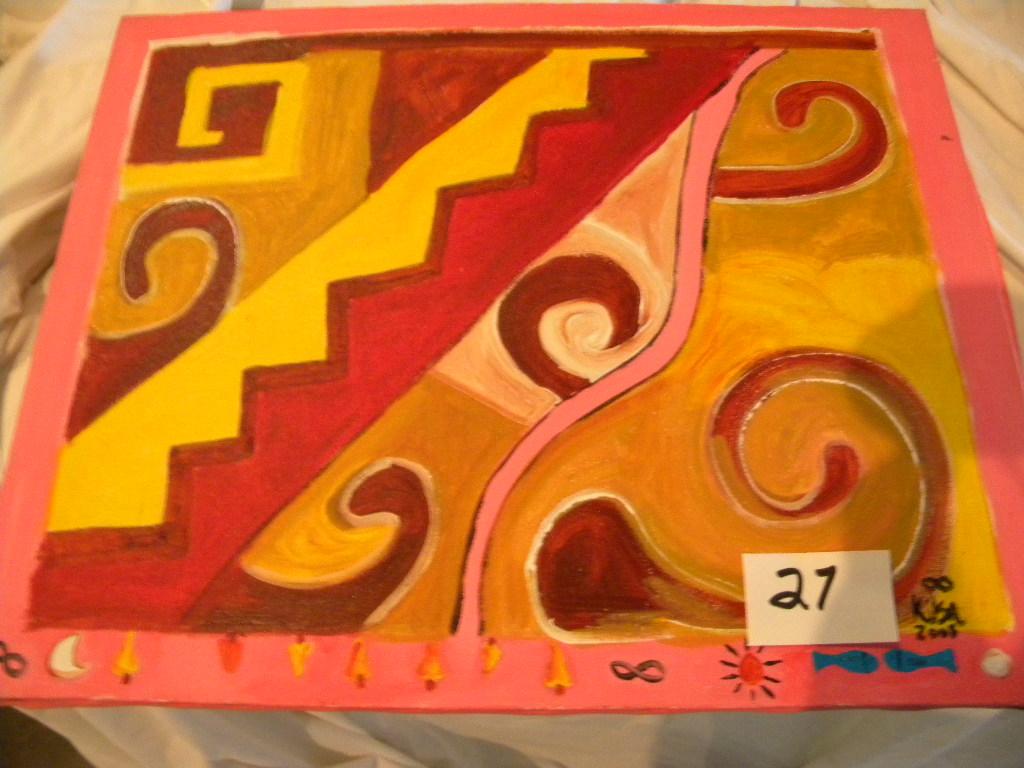 "Guaicuru II, 20 X 16, 2008.Acrylic on canvas