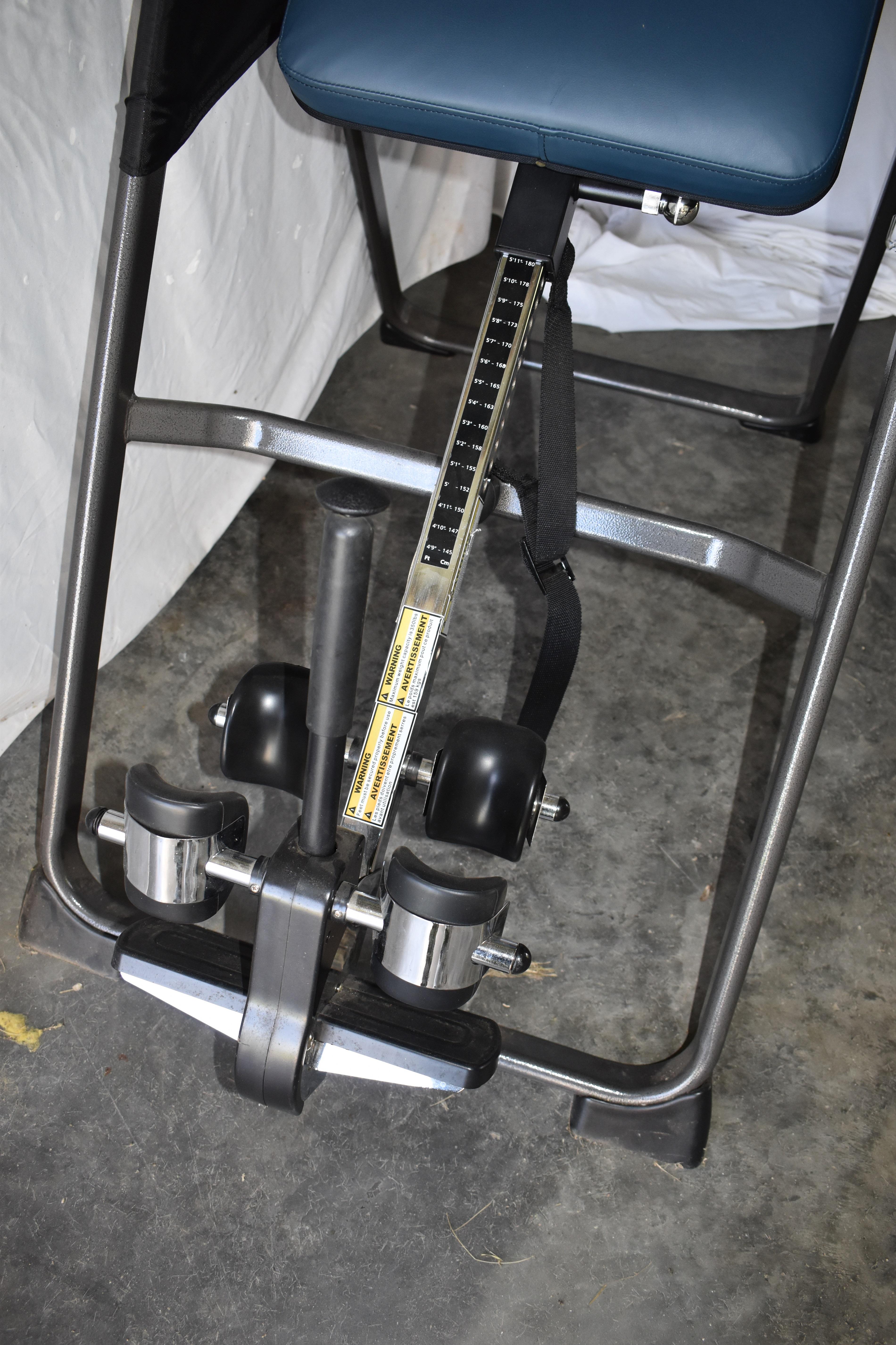 Inversion Table, Max Weight 350#, Adjustable.