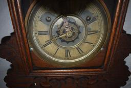 Wind-up Pendulum Wall Clock, Roman Number Face; 22 1/2 L X 15"w.