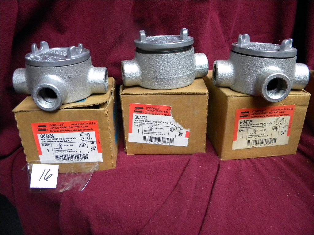 Three Out Let Boxees W/covers 3/4", Guax Guade, Elecrical Construction Equ