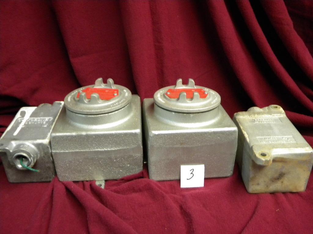 Outlet Box Hazardous Location, Cat # 6ue, (2) Small Boxes, 5" X3".elecrical