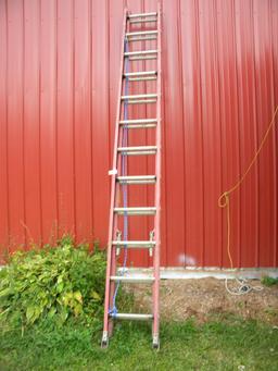 Werner 17' X 6" Extension Ladder, Non Conductive.