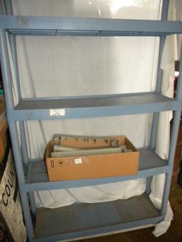 Plastic Shelving Unit, 6 Shelves, Small Beige Stack Shelf.