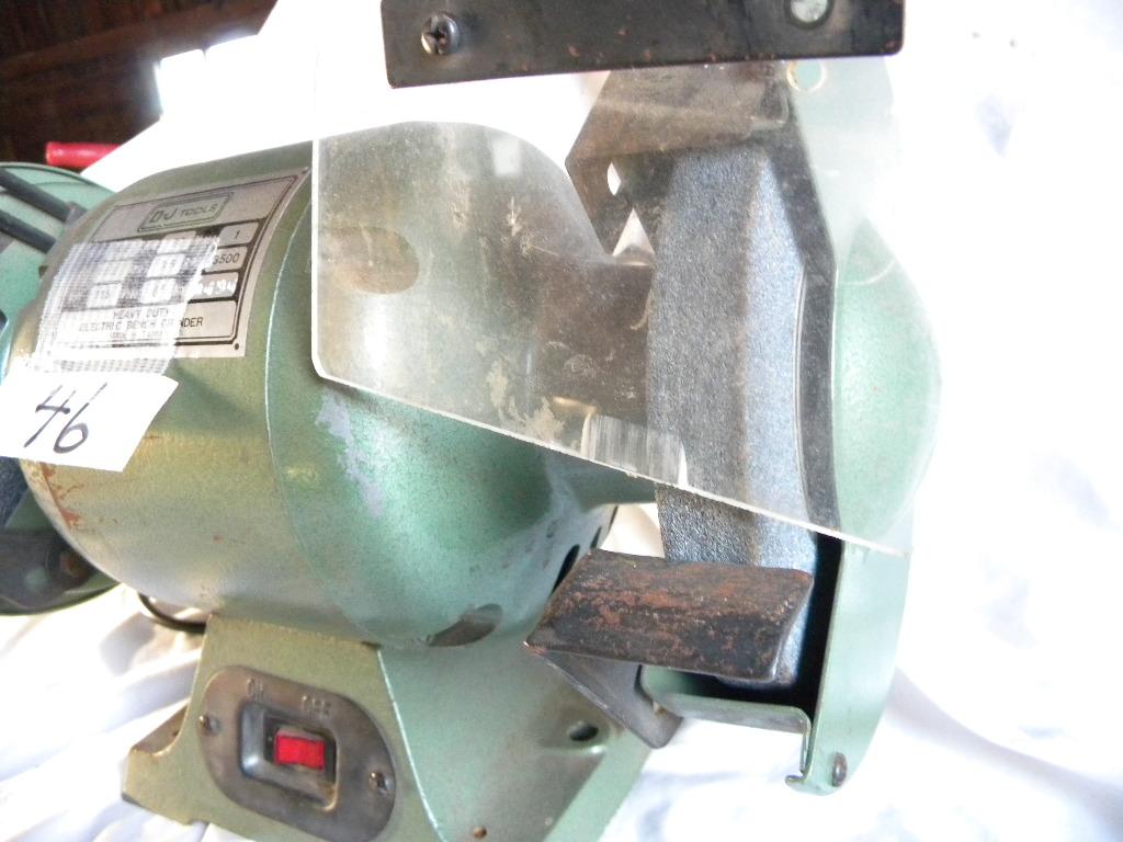 D.J. Tools, Heavy Duty Bench Grinder, 1/2 Hp. 110 V. Model Bg6