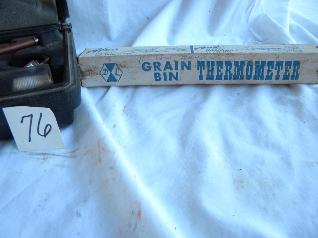 Grain Bin Thermometer; Hay Moisture Test Detector.