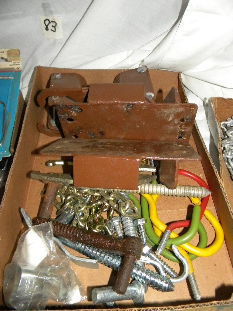 Two Boxes Gate Bolts; Locks; Door Handles; Latches Etc.