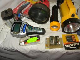 Bud-l-scoop; Flash Lights; Batteries; Water Timmer; Garden Tools.