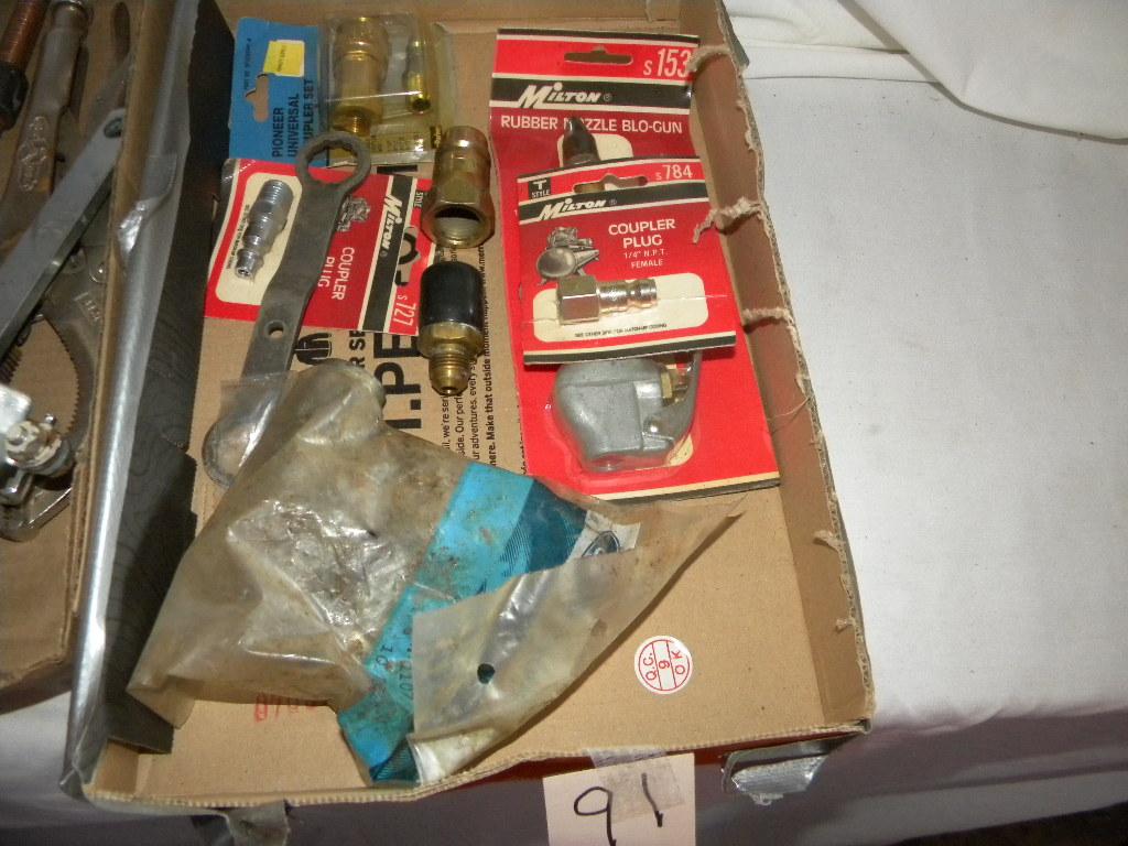 Fire Extiquisher; Vice Grip; Scissors; Clamp; Allen Wrenches; Pneumatics