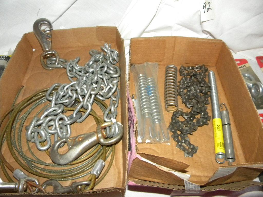 Utility Snaps; Chain Saw Chain; Misc. Chain Pieces W/couplers