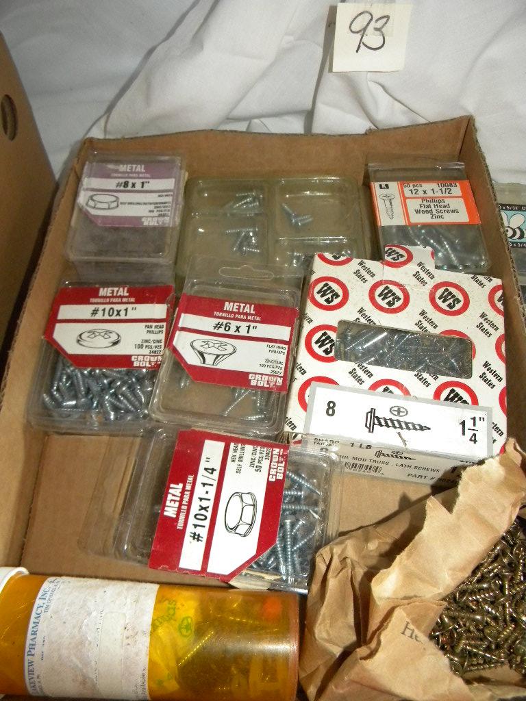 Large Variety Of Screws; Bee Spring Lock Pin; "o" Rings; Socket Set Etc,