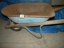 Metal Box, Rubber Tire, Wheel Barrow.