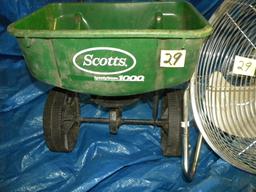 Lawn Spreader W/ Adjustments; 18" Floor Fan.