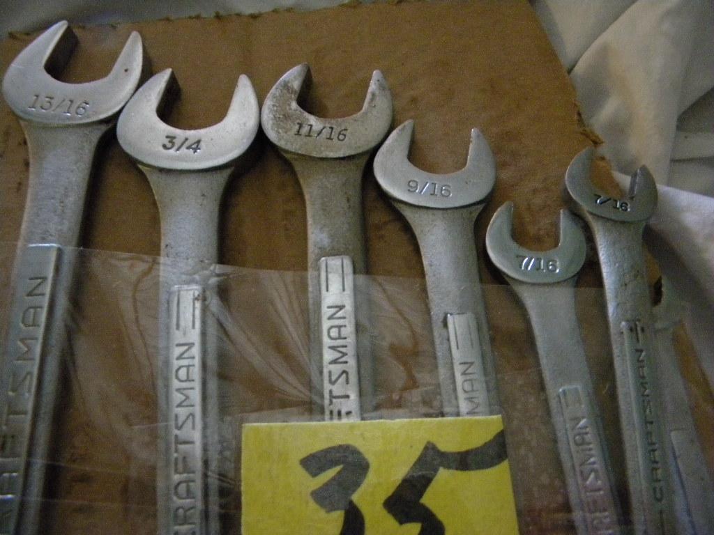 Craftsman Standard Open End Wrenches (10).