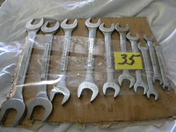 Craftsman Standard Open End Wrenches (10).