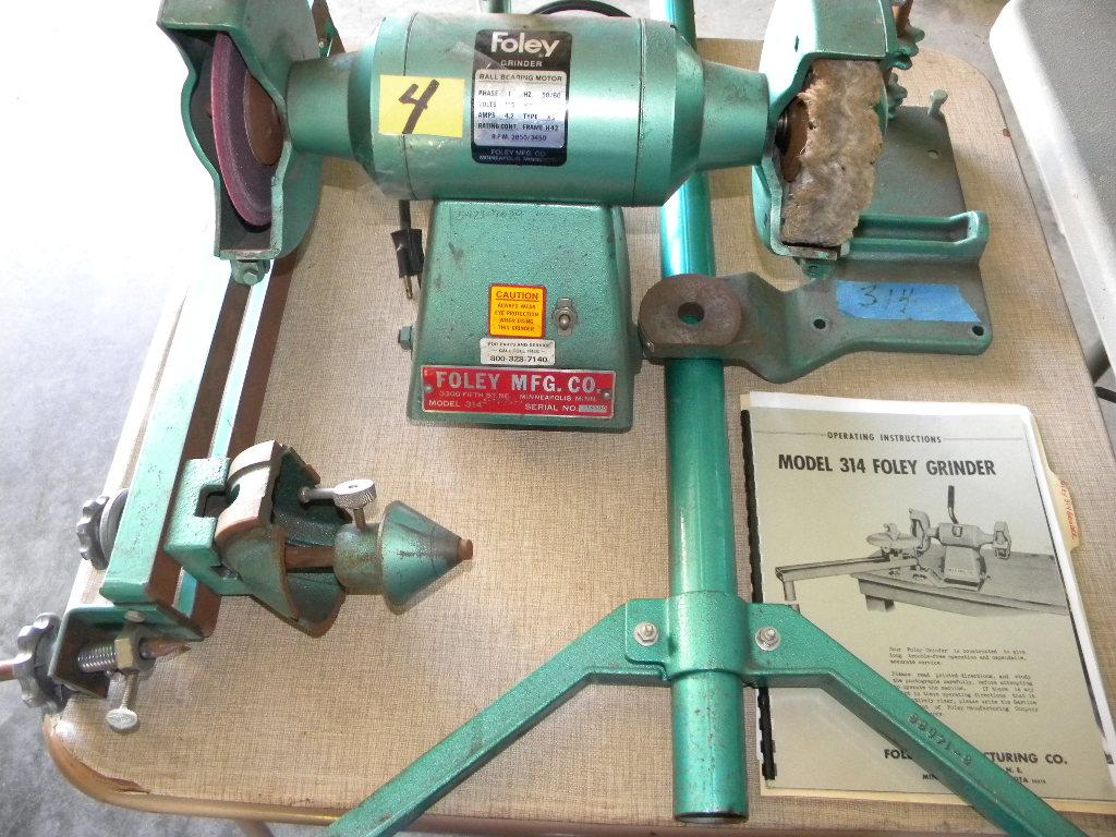 Foley Saw Blade Grinder, Model 314 W/instructional Manual.