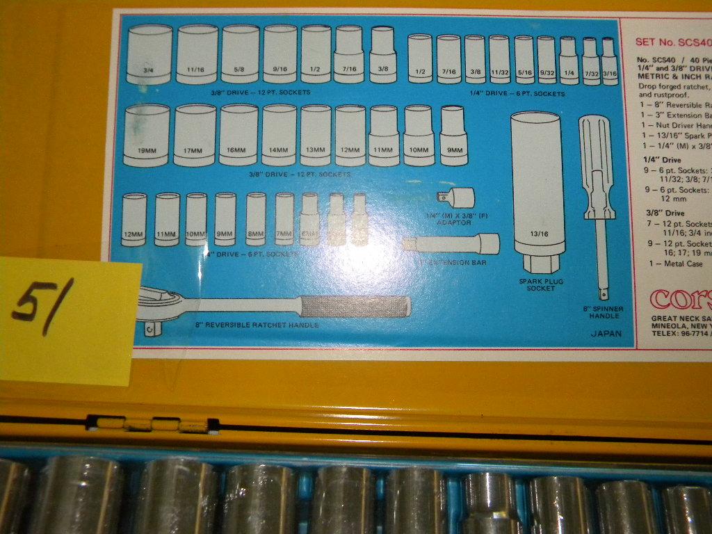 Socket Set, 1/4 Inch And Miscellaneous.