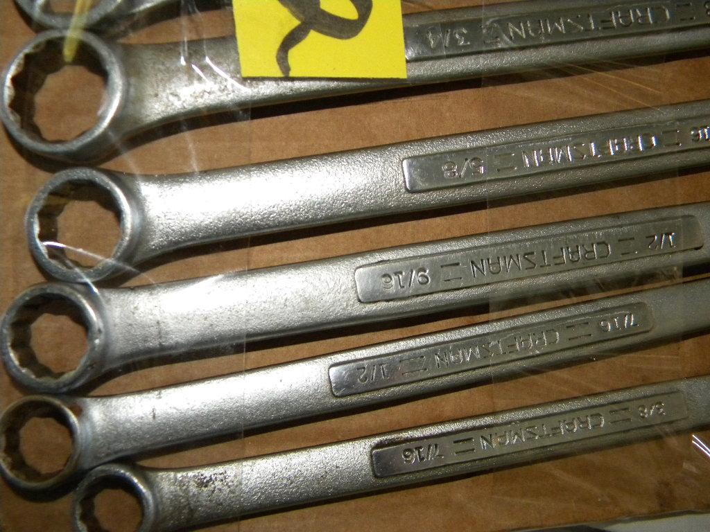 Craftsman 10 Piece Closed End Wrenches; 5 Variety Open End Wrenches; 1/2 "