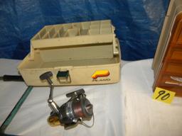 Pair Of Tackle Boxes (empty); St Croix Spinning Reel; Ice Auger.