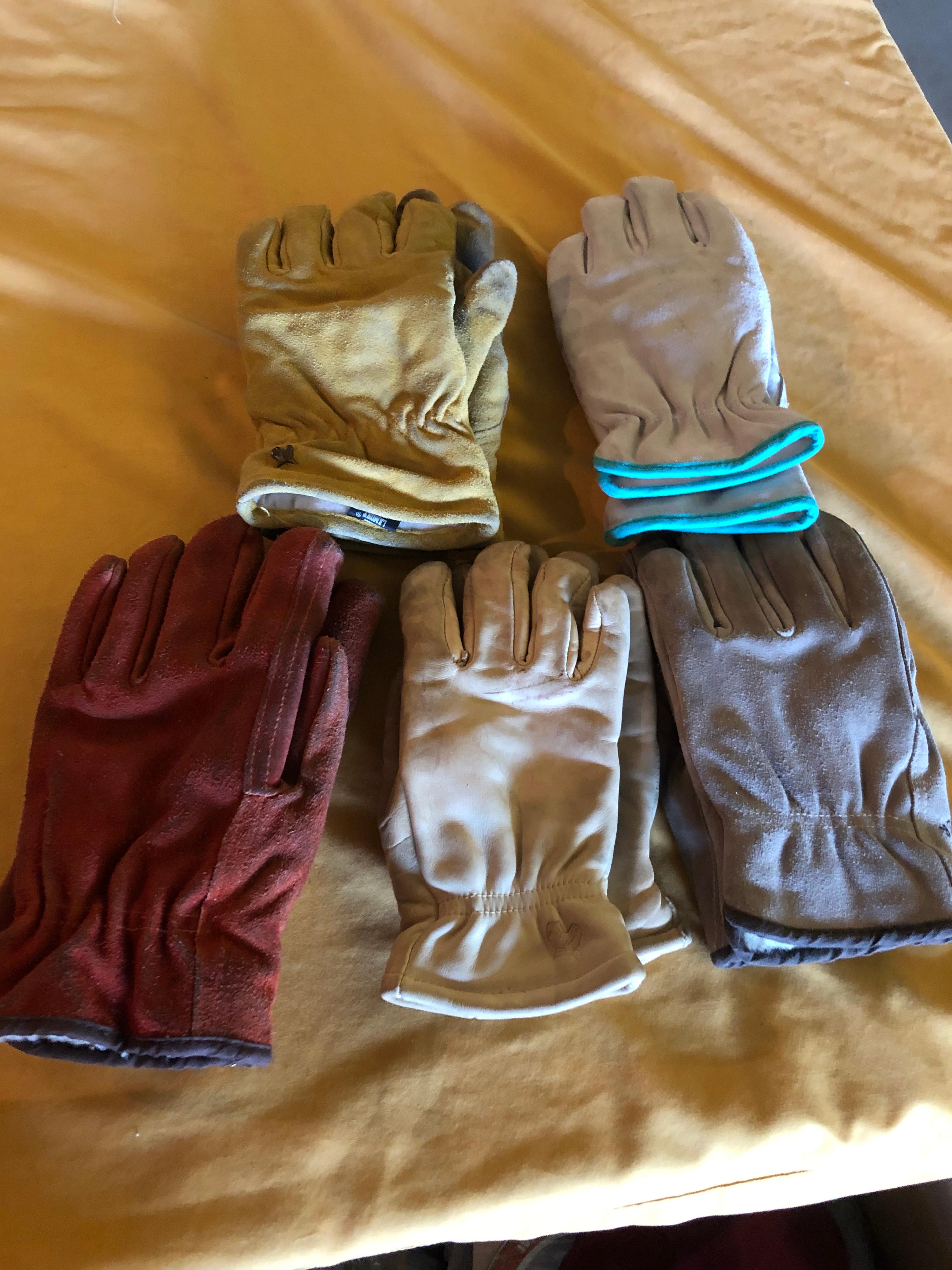 Heavy Gloves= 2 Pair Large; 2 Pair Small.