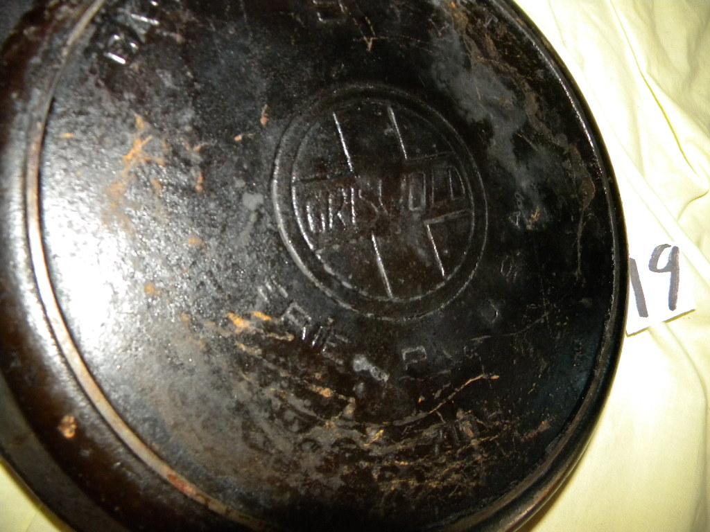 Griswold #9 Fry Pan W/lid; Metal # 8 Fry Pan.