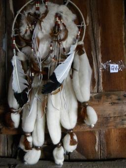 Pair Of Native American Dream Catchers.