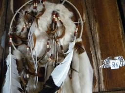 Pair Of Native American Dream Catchers.