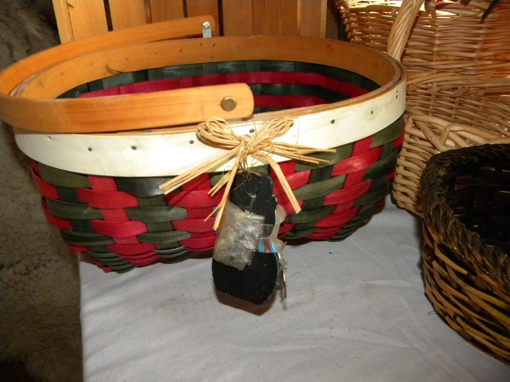 Wicker And Wooden Baskets