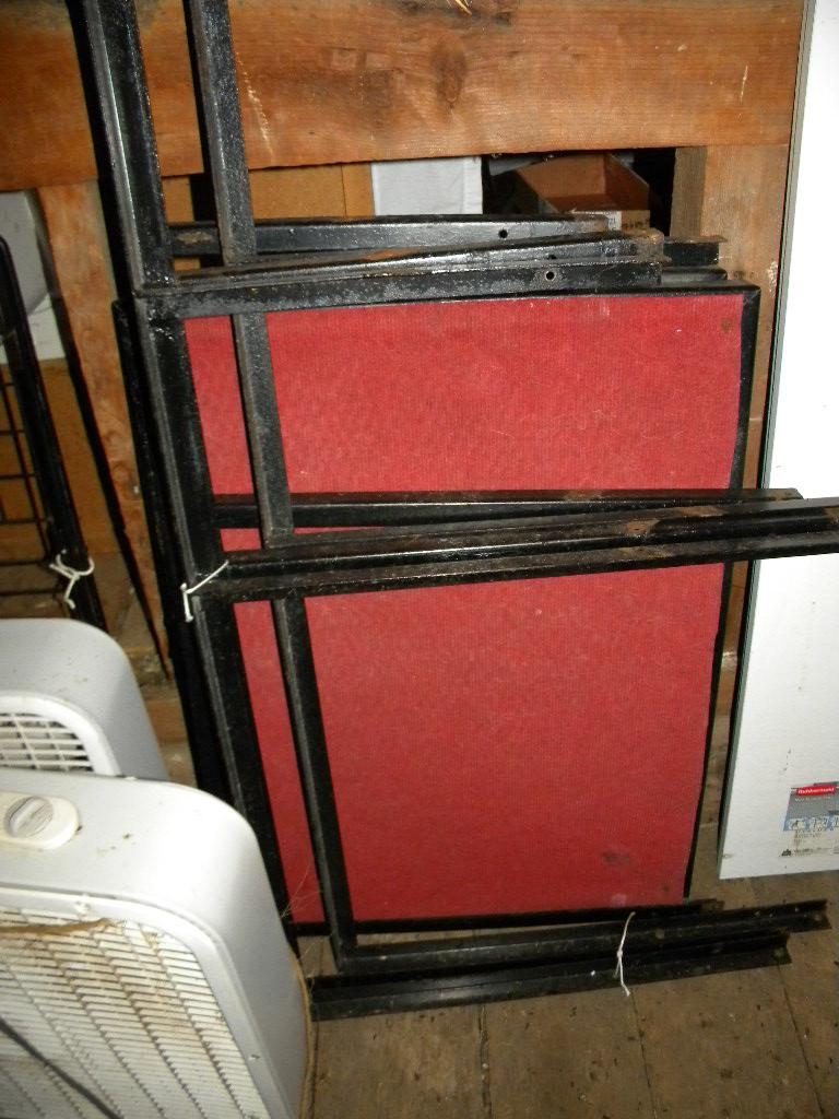 Pair Of Square Floor Fans;4 Shelf Shelving Unit.