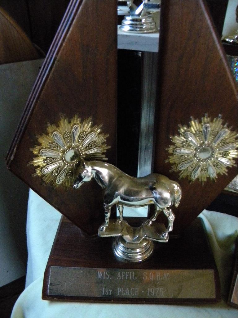 National Horse Association Barrell Trophies (15); 2 Bowling Trophies.