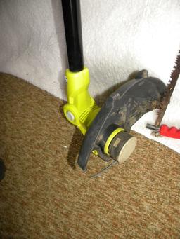 Ryobi 110 V. String Weed Wacker; 20 Inch Limb Saw.