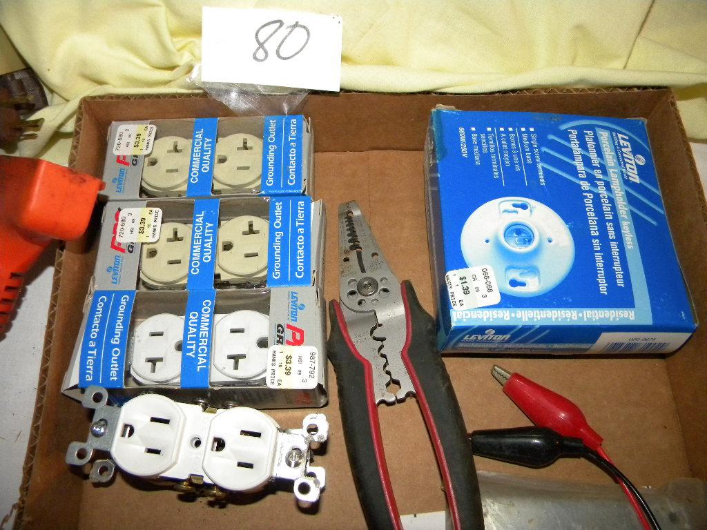 Two Boxes Of Misc. Electrical Items.