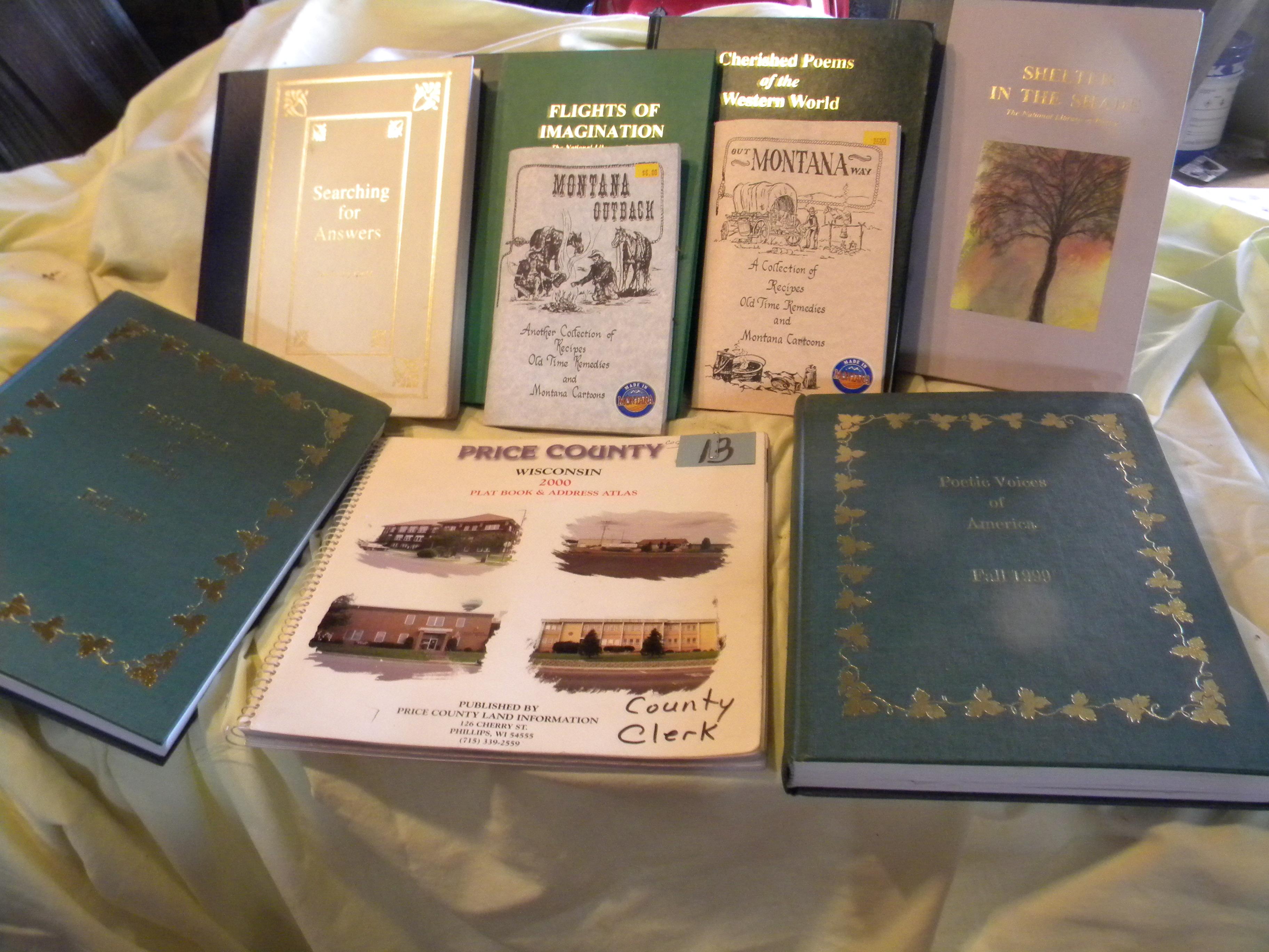 Price County Wisc. 2002 Plat Book; (6) Petry Books Of "cherished Poems Of
