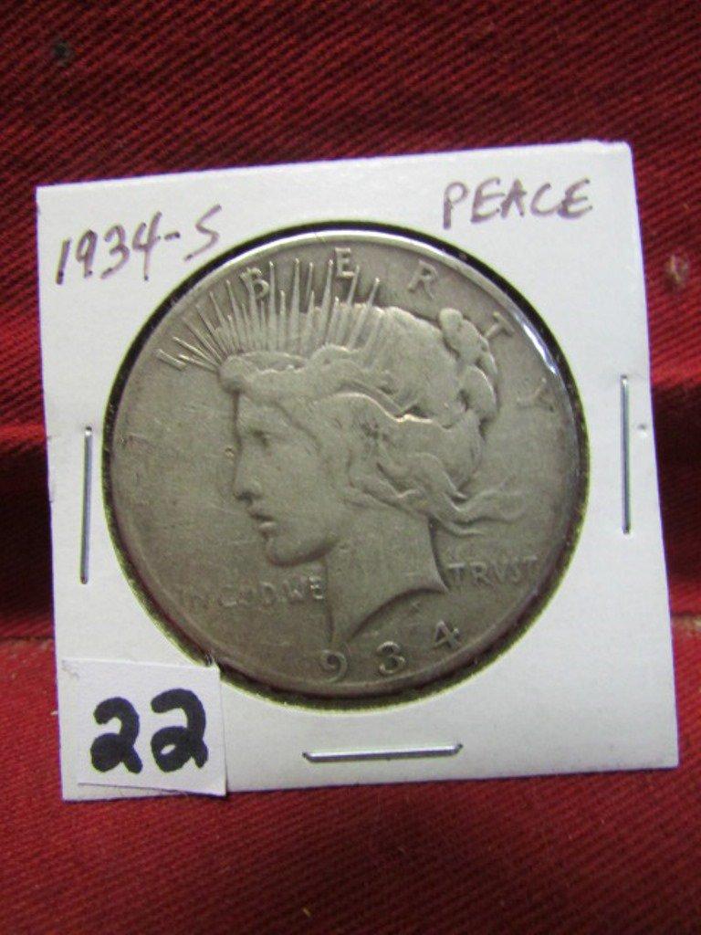 1934 Silver Peace Dollar