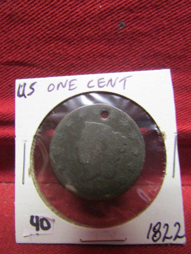 1822 US One Cent