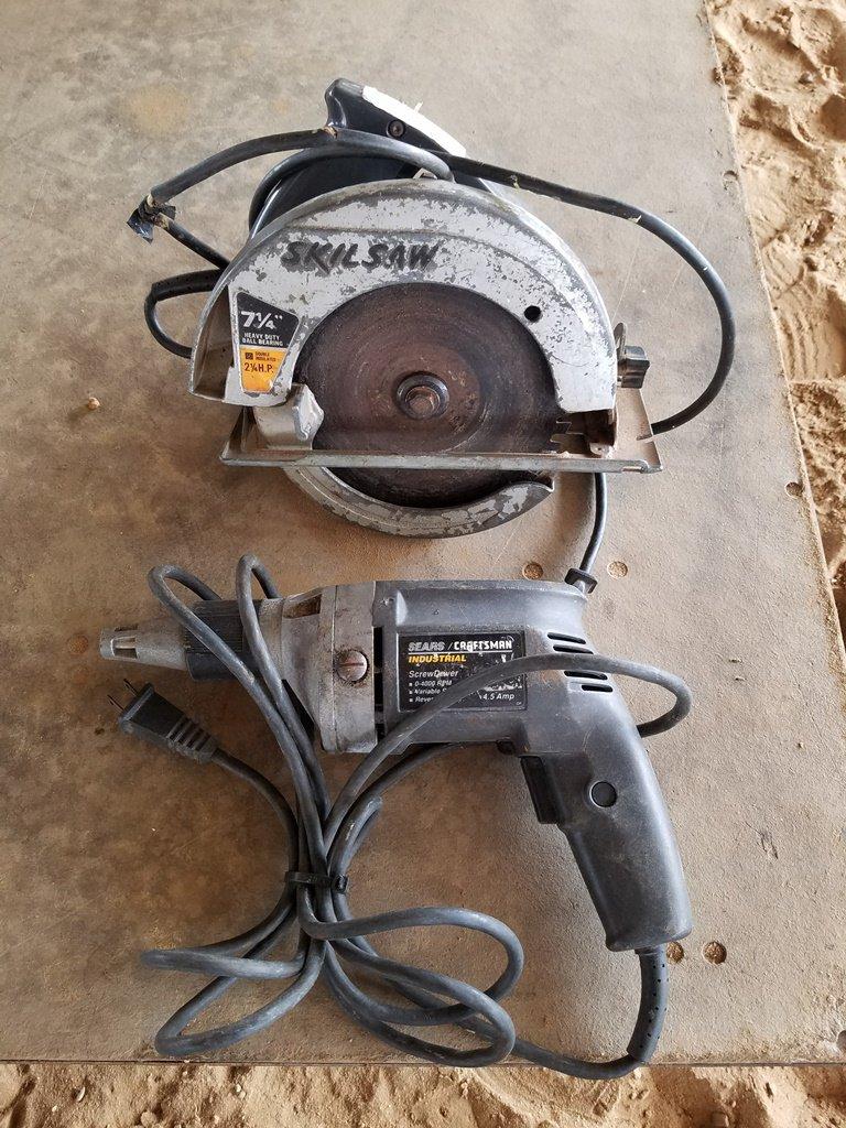 7¼" Skillsaw Circular Saw & Sears Craftsman