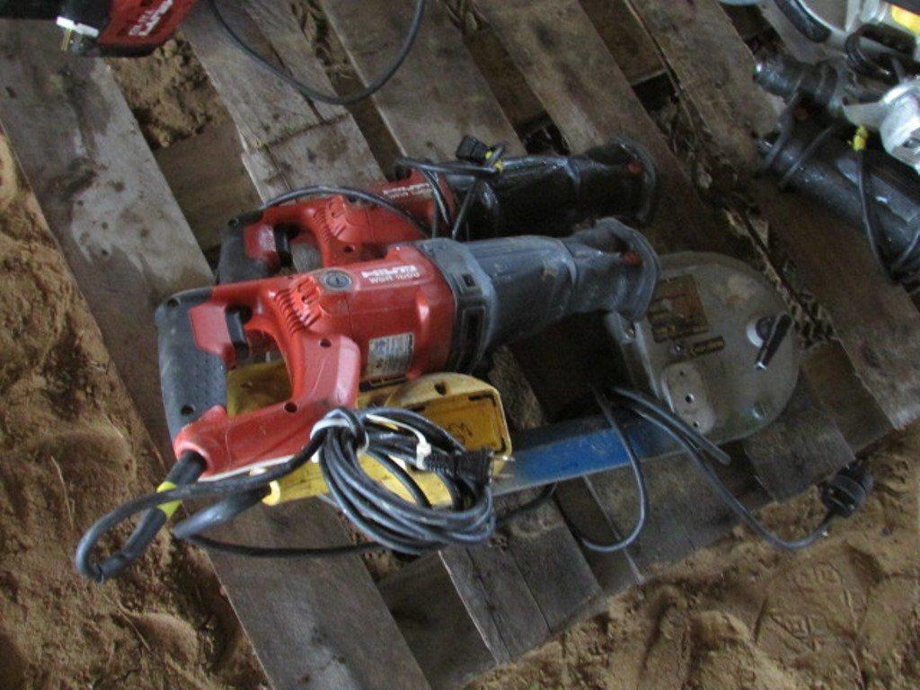 (2) HILTI Sawzall & (1) Dewalt Portaband