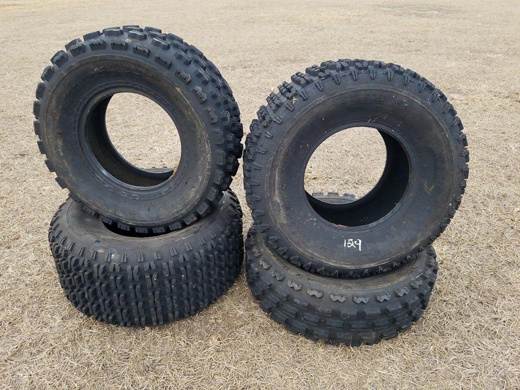 (2) AT22 X 7.00-10 Tires & (2) 22 X 10.00-10 Tires