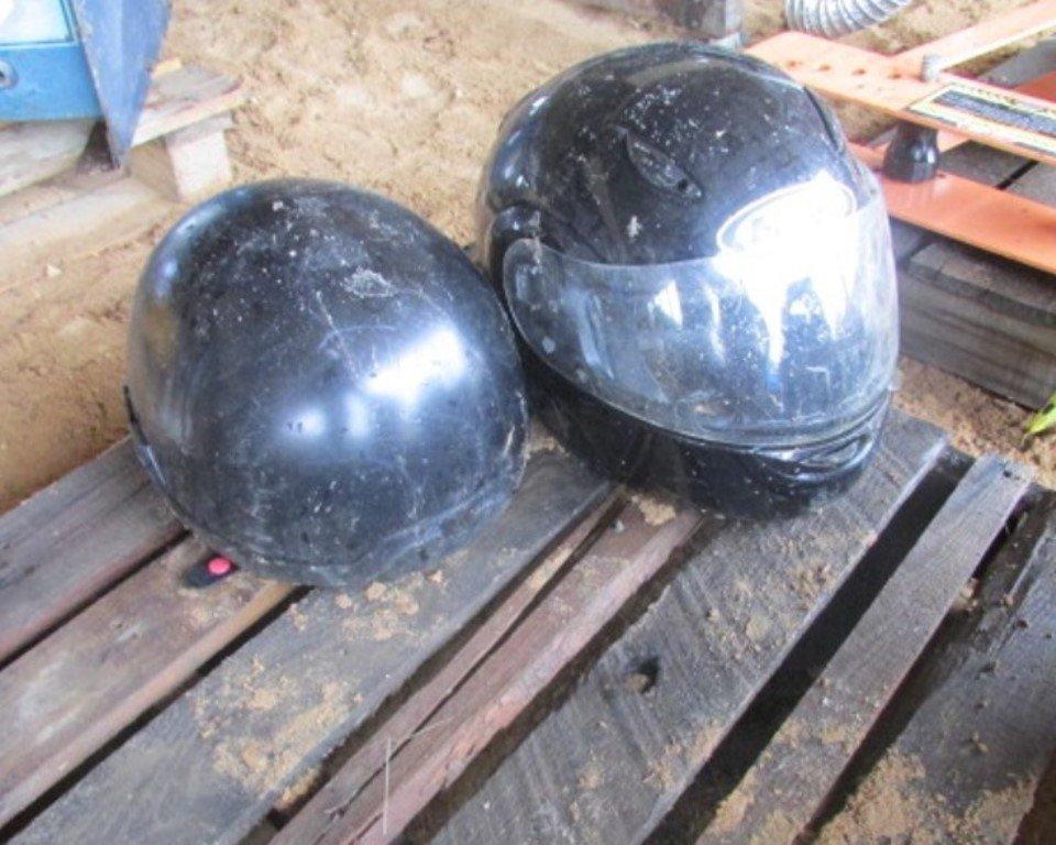 (2) Helmets