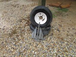 (2) 5.70-8 Boat Trailer Rims & Boat Anchor