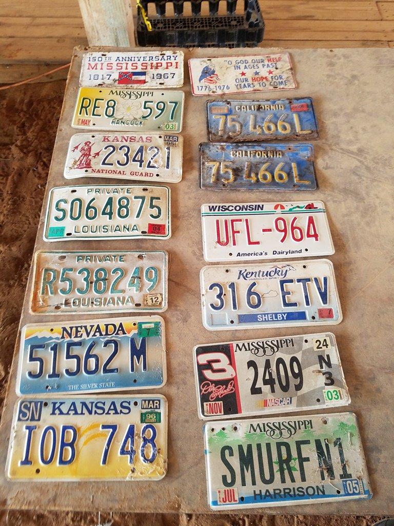 (14) Automobile Tags