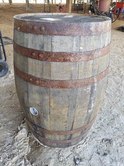 55gal Wooden Barrel